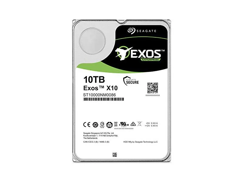 Seagate Seagate Exos X10 10TB SATA 256MB 3.5" internal hard drive — product photo