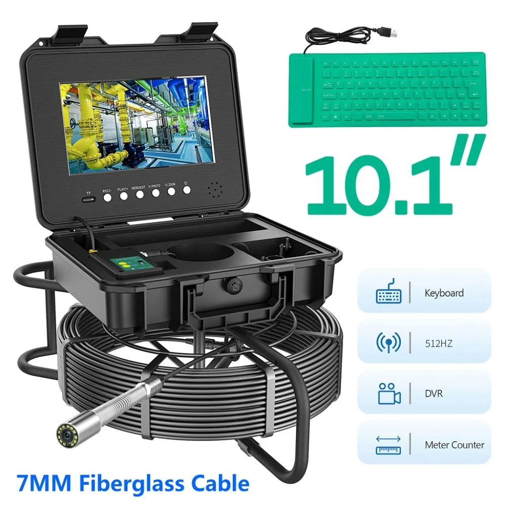visiPower visiPower 10.1" 2MP Pipe Inspection Camera 512Hz 20m Cable — product photo