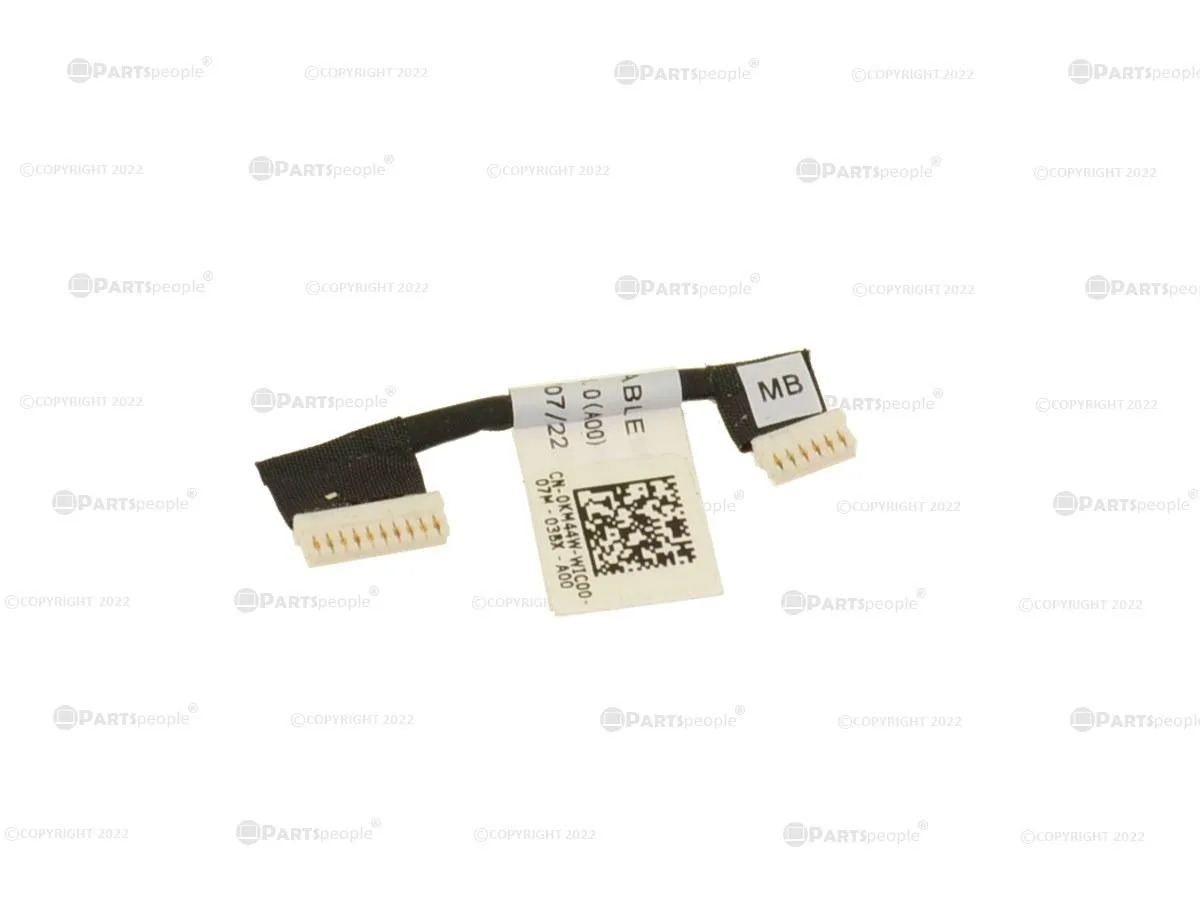 Flat grey ribbon cable with connectors for Dell Chromebook 3100 2-in-1 world facing camera