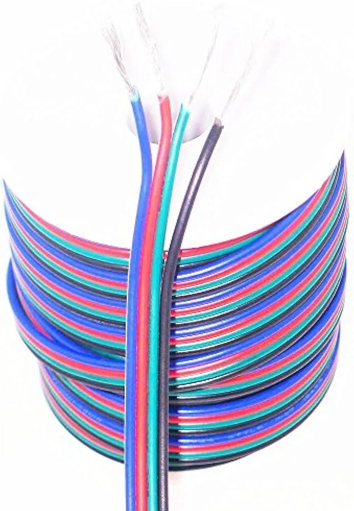 TAURKENAM TAURKENAM 40FT 18AWG 4pin RGB LED extension wire power adapter — product photo