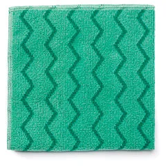 Rubbermaid Commercial Rubbermaid Commercial Q620 Microfiber Cleaning Cloths Blue 12 Carton 16x16 — product photo