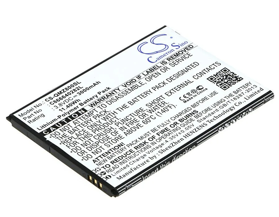 Cameron &amp; Co Cameron &amp; Co DS-CS-QMZ800SL 3.8 V 3000 mAh cell phone battery — product photo