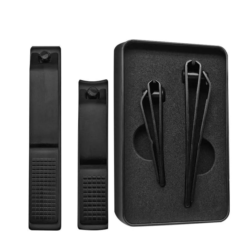 OHOO 53131600 Nail Clipper Set 2 Piece Black Case 13 mm 10 mm arc — product photo