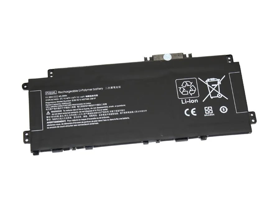 PowerWarehouse PowerWarehouse PV03XL laptop battery for Pavilion x360 14-DW — product photo