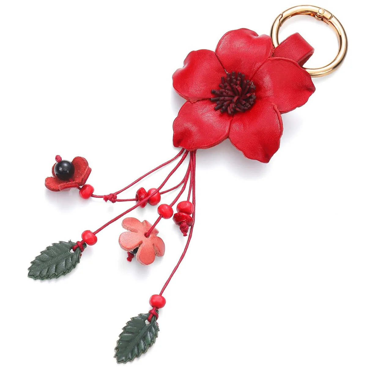  Viator Gear TI-Inbagi-2662 Leather Flower Tassel Keychain Wallet 33 mm 55 mm — product photo