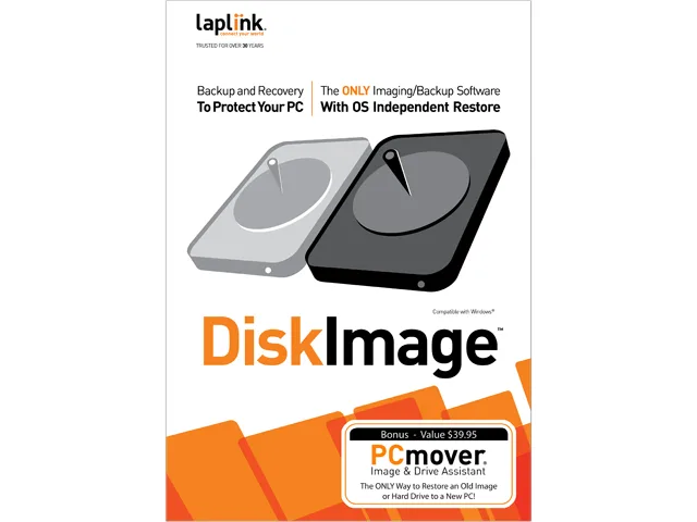 Laplink Software Inc Laplink Software Inc PAFGDIMG0A000P0RTDEN DiskImage 10 64-bit utility — product photo