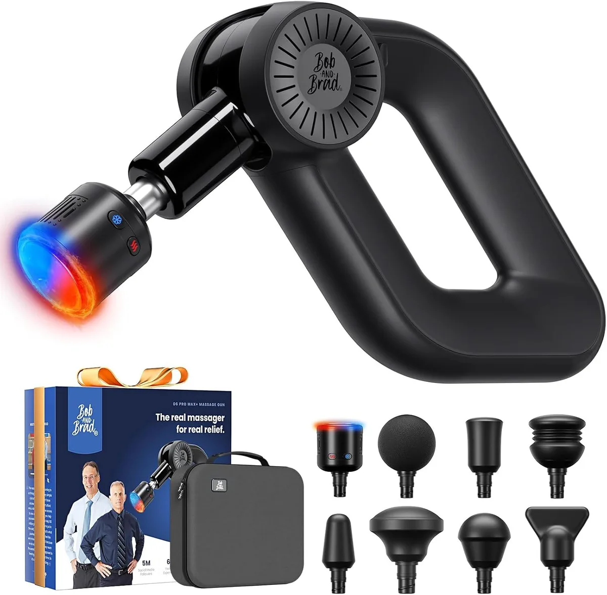 Bob and Brad Bob and Brad D6 Pro Max+ Massage Gun Heat Cold 16mm 85lbs — product photo