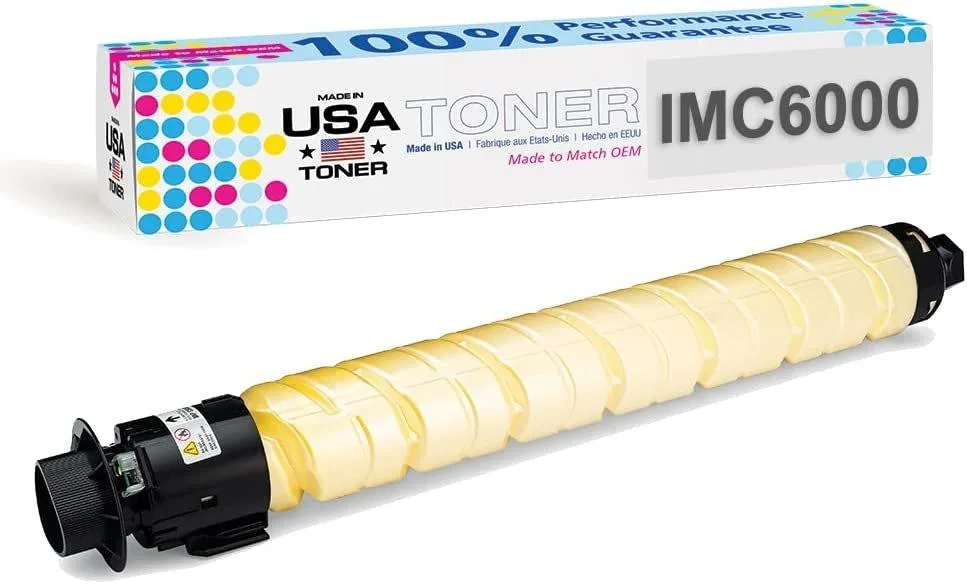 MADE IN USA TONER MADE IN USA TONER Compatible Yellow Toner Cartridge for Ricoh IM C4500, IM C5500, IM C6000, 842280 — product photo
