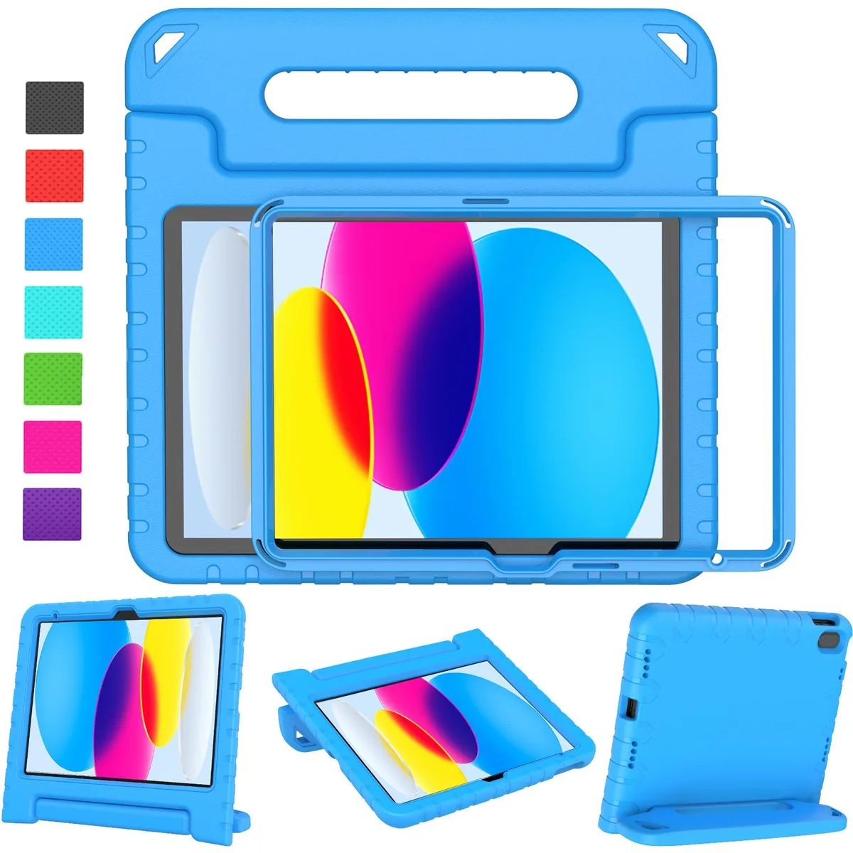  LTROP A3354 iPad 11th/10th Gen Case with Screen Protector Blue — product photo