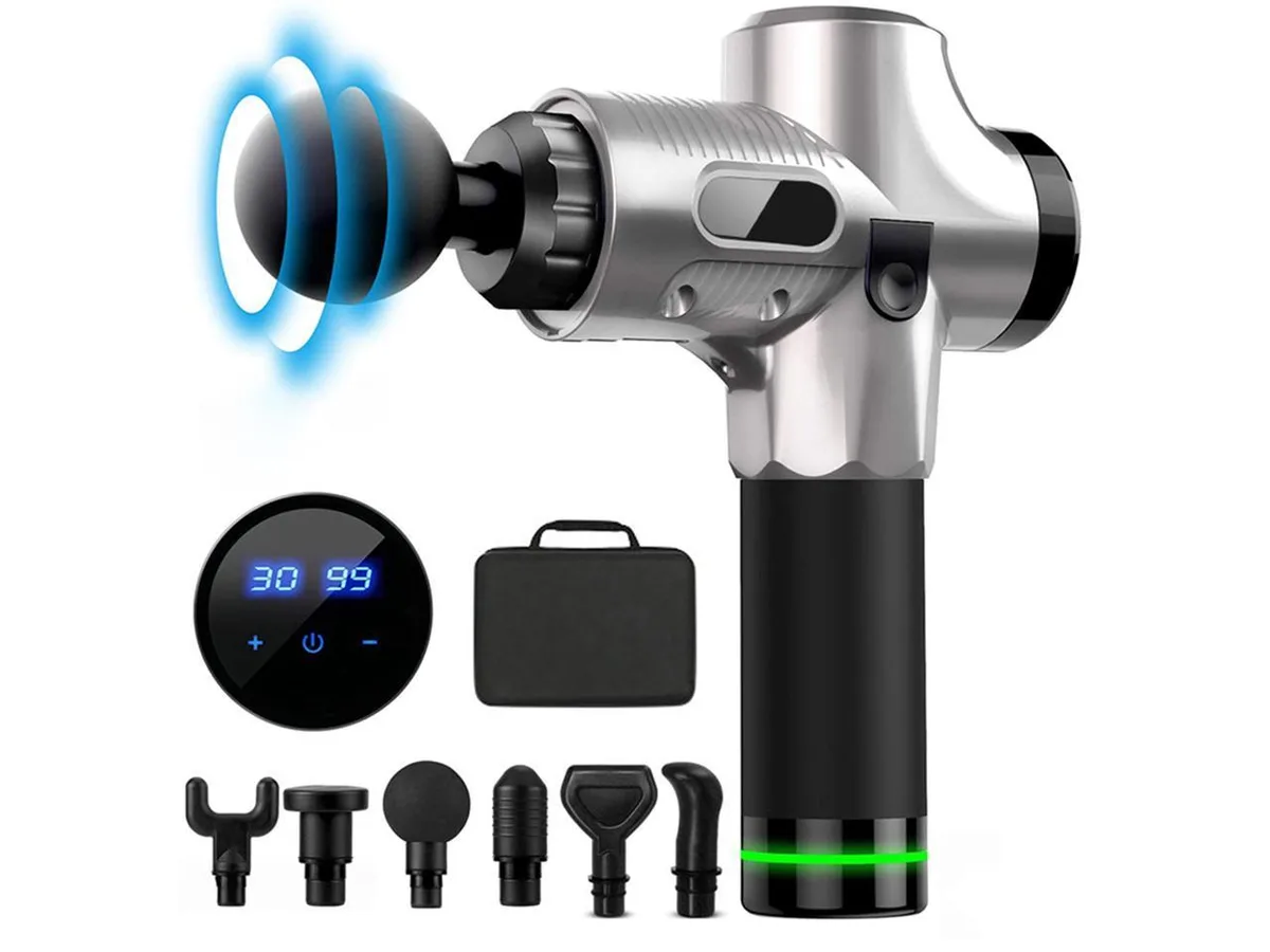 KEHIPI KEHIPI Massage Gun Silver 30 Speed 4800 RPM — product photo