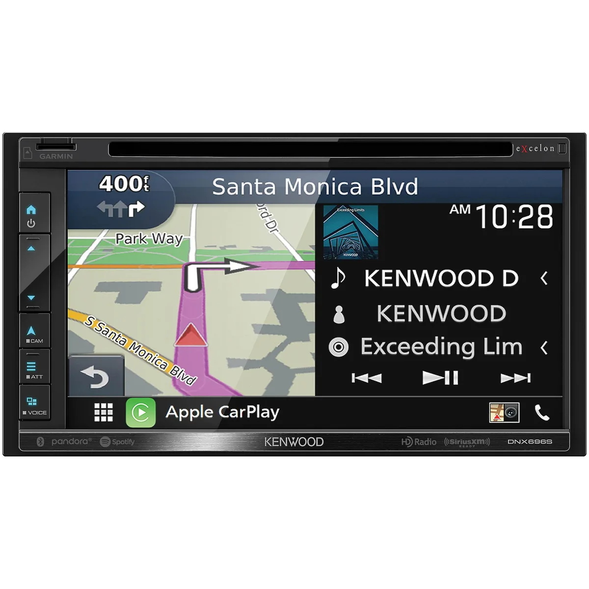 KENWOOD KENWOOD eXcelon DNX696S 6.8" DVD Navigation Receiver with CarPlay — product photo