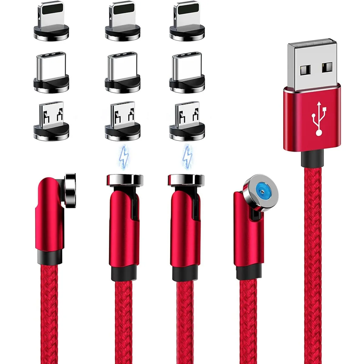  BELKIN Samsung Gala 540° Magnetic Charging Cable Orange 3 ft 40W 2.4A — product photo