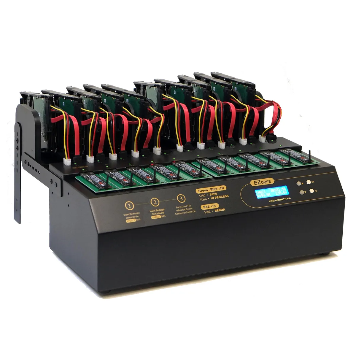 EZ Dupe, Inc. EZ Dupe NVMe Cyclone Pro 300 Duplicator 1-to-9 300MB/s — product photo