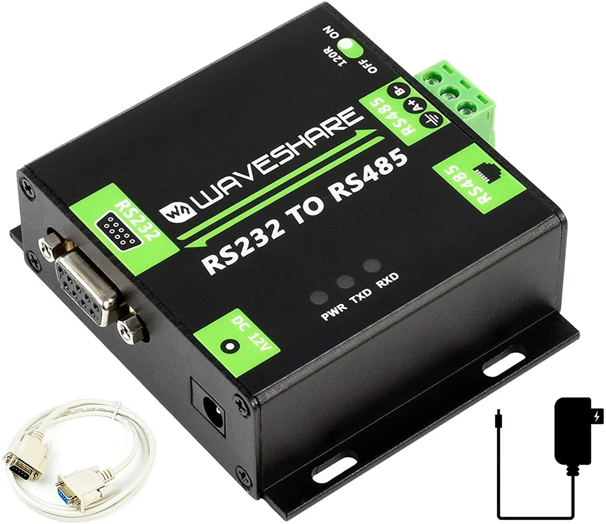 WaveShare WaveShare Industrial RS232 to RS485 Converter ADI Magnetic Isolation 600W Anti-Surge 1.2 KM Data Adapter — product photo
