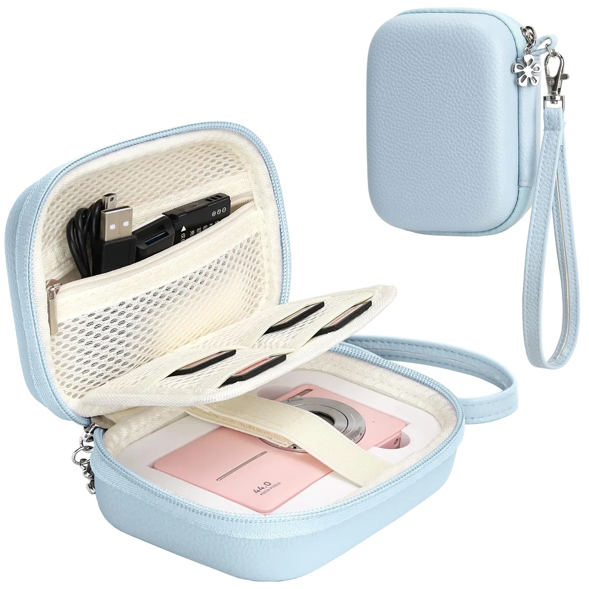 Veki Camera Case for KODAK PIXPRO FZ45, Blue — product photo