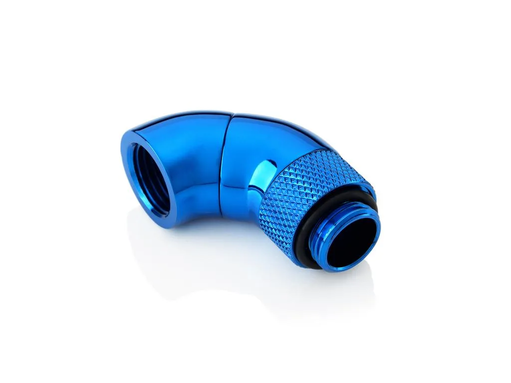 Bitspower Bitspower G1/4" Royal Blue Dual Rotary 90-Degree IG1/4" Extender — product photo