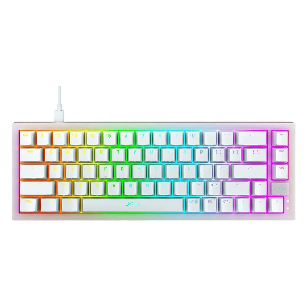 xtrfy xtrfy K5 RGB 65% gaming keyboard White Kailh Red — product photo