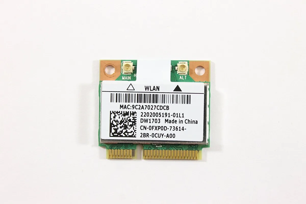 DELL DELL AR5B225 Wi-Fi adapter DW1703 Bluetooth 4.0 150 Mbps — product photo