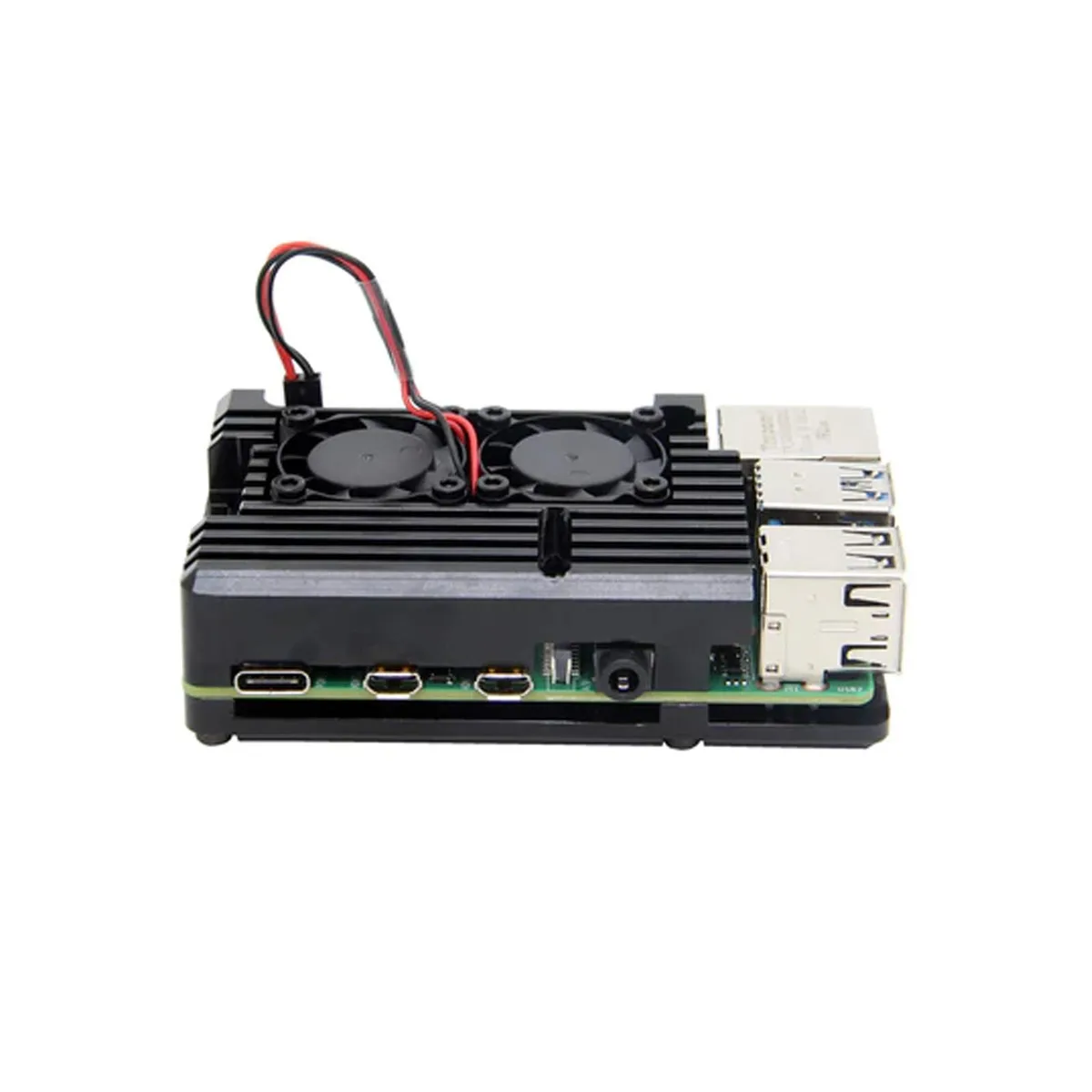 AAAwave AAAwave ODS675 Aluminium Alloy Case Accessory with Dual Fan for Raspberry Pi 4 Model B — product photo