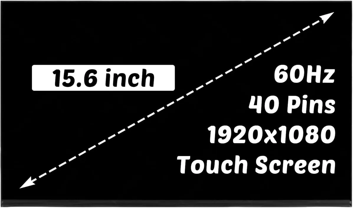 NUOLAISUN NUOLAISUN 15.6 inch 1920x1080 40 Pins 60hz Touch Screen for HP ProBook 450 455 G8 G9 G10 — product photo