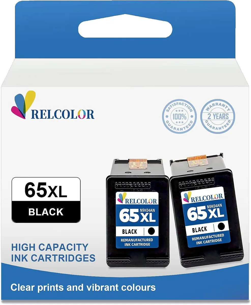 NuoTo NuoTo HP 65XL 2-pack black ink cartridge — product photo