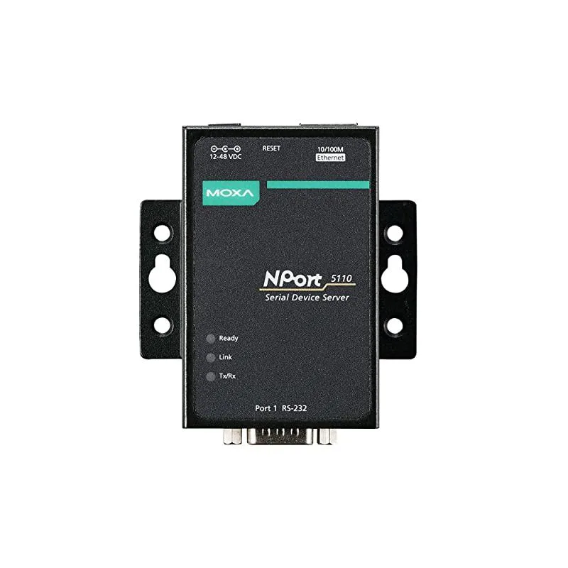 Diamond Dotz Diamond Dotz NPort 5110 1-Port Serial Device Server 10/100 Ethernet RS232 DB9 Male — product photo