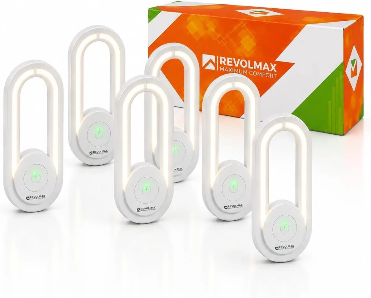  AUR-A28 Ultrasonic Pest Repeller 6 Pack Air Treatment — product photo