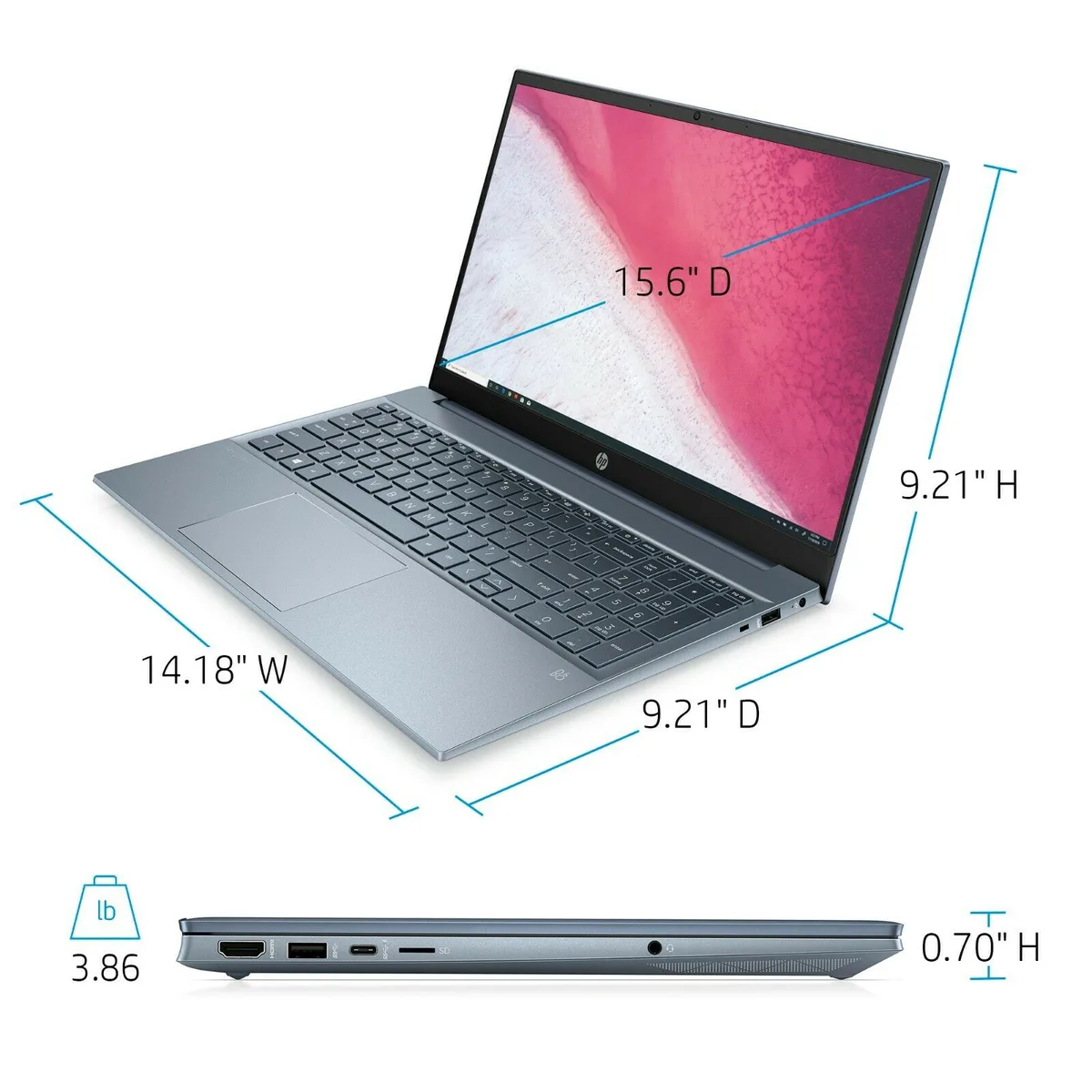 HP HP 15-eh0050wm laptop Ryzen 5 4500U 8 GB 512 GB NVMe 15.6 — product photo