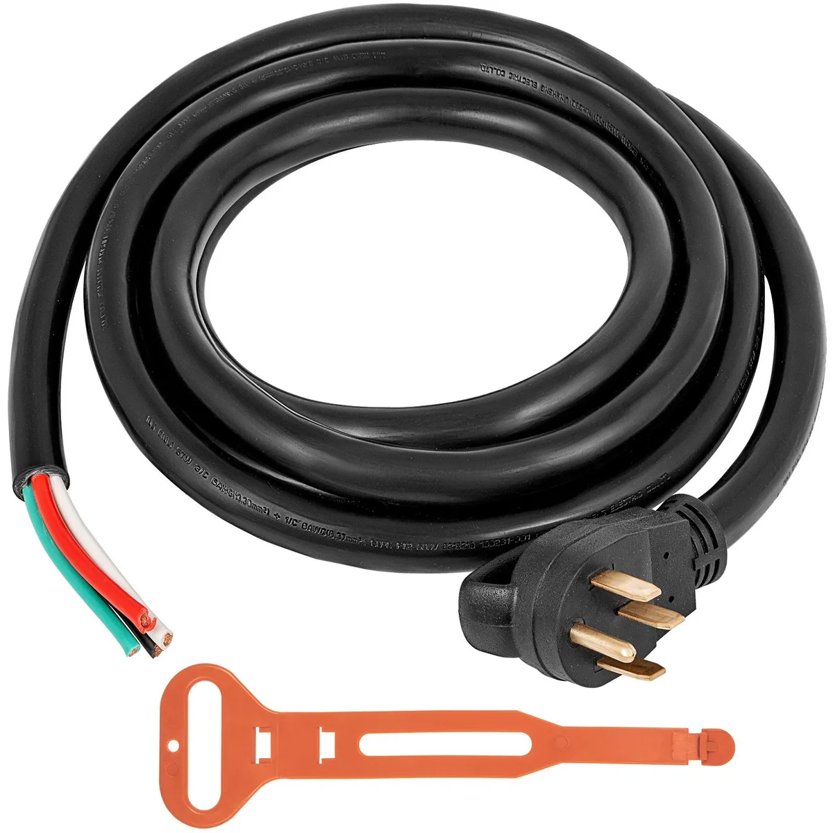 VEVOR VEVOR 50A 50ft Generator Extension Cord NEMA 14-50P to Bare Wire STW 6/3+8/1 AWG IP44 — product photo