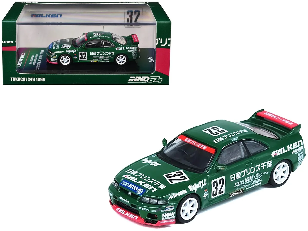 Inno Models Inno Models Nissan Skyline GT-R R33 #32 Prince Chiba Falken 1/64 Diecast — product photo