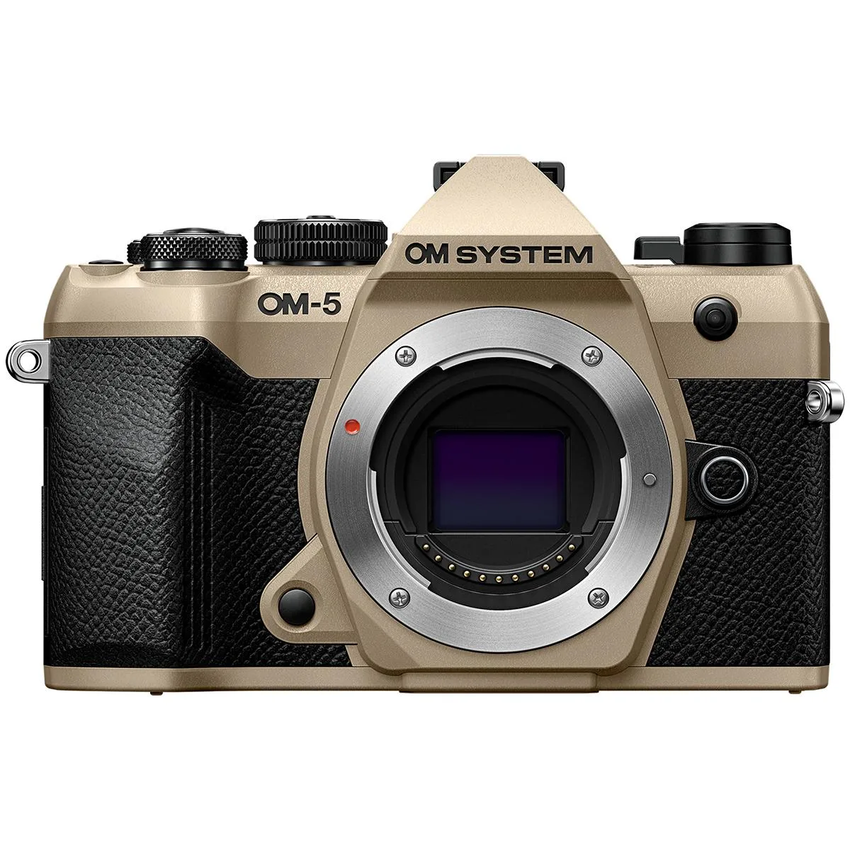 OM System OM System V210070MU000 OM-5 Mark II compact mirrorless camera Sand Beige — product photo