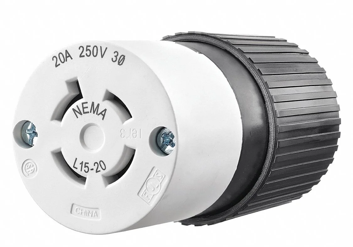 Bryant Bryant 71520NC Locking Connector L15-20R 20 A 250V AC Three Phase 3 Pole — product photo