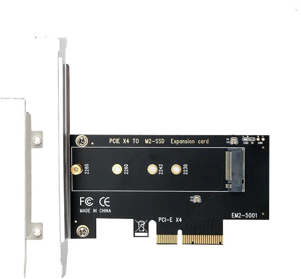 Vszerda Vszerda M.2 NVMe PCIe 3.0 x4 Adapter with Low Profile Bracket — product photo