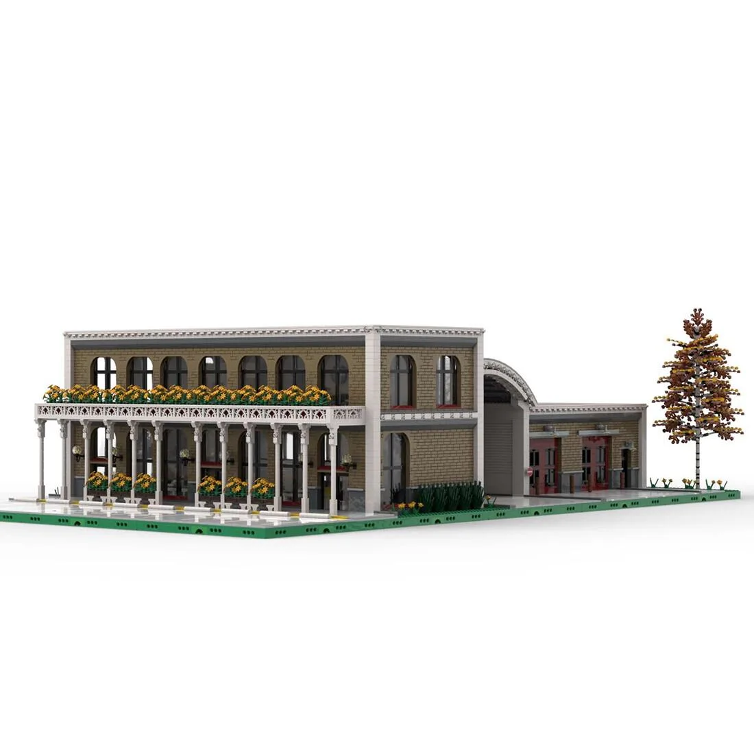 ZITIANYOUBUILD ZITIANYOUBUILD MOC-96122 1/40 Breakwater Pass Pretorius Bus Terminal 18217 Parts educational building set — product photo