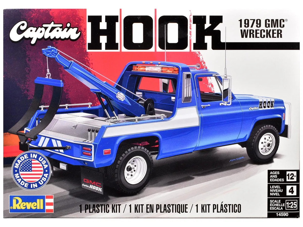 Revell Revell 1979 GMC Wrecker Tow Truck "Captain Hook" 1/25 Scale Model Kit — product photo