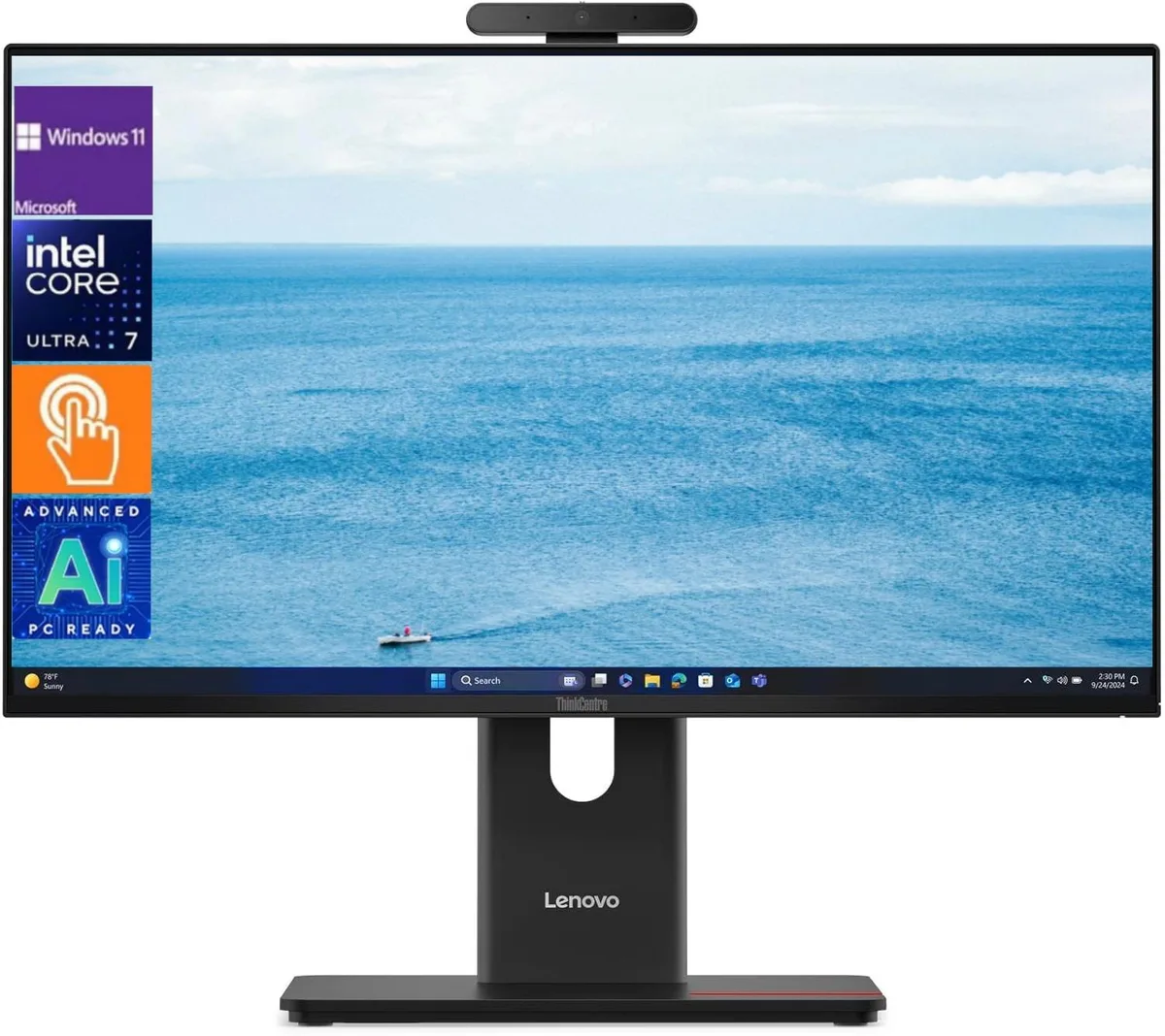 Lenovo Lenovo ThinkCentre M70a Gen 6 23.8" FHD Touch AIO Core Ultra 7 265T 64GB 2TB Win 11 Pro — product photo