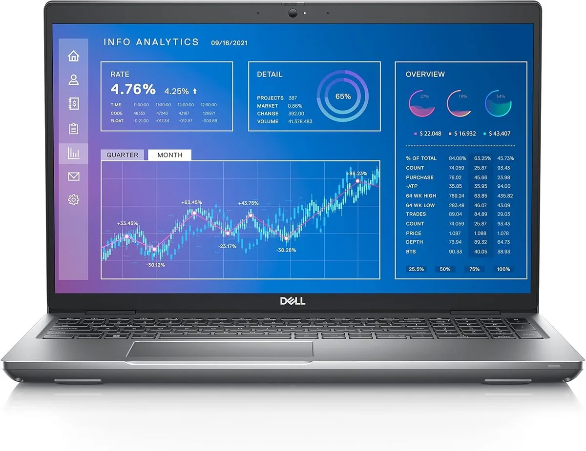 DELL Dell Precision 3571 15.6" i7-12800H 16GB 512GB NVMe T600 4GB GDDR6 Windows 11 Pro laptop — product photo