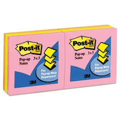 3M 3M R330AN Post-it Pop-up Refill 3x3 Assorted 100-Sheet 6 Pack — product photo