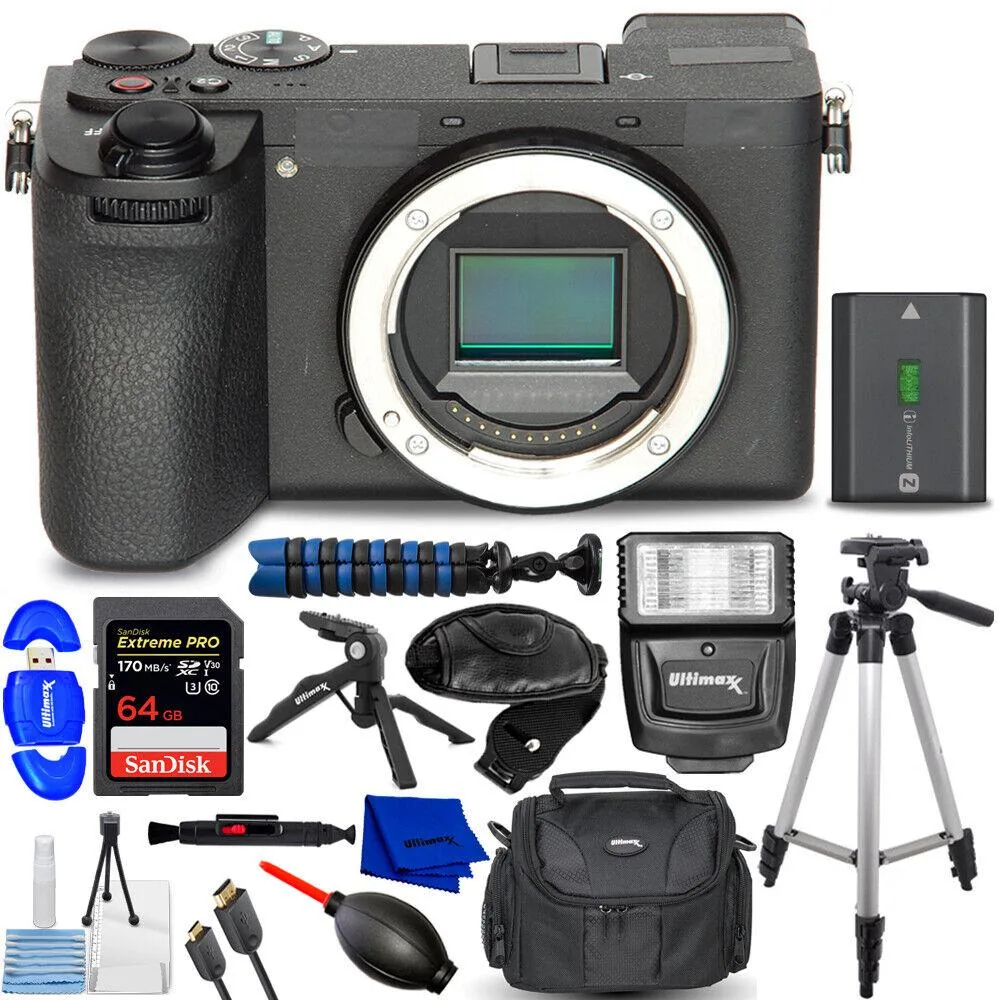 Sony Sony a6700 ILCE-6700 compact mirrorless camera body 14-piece accessory bundle — product photo