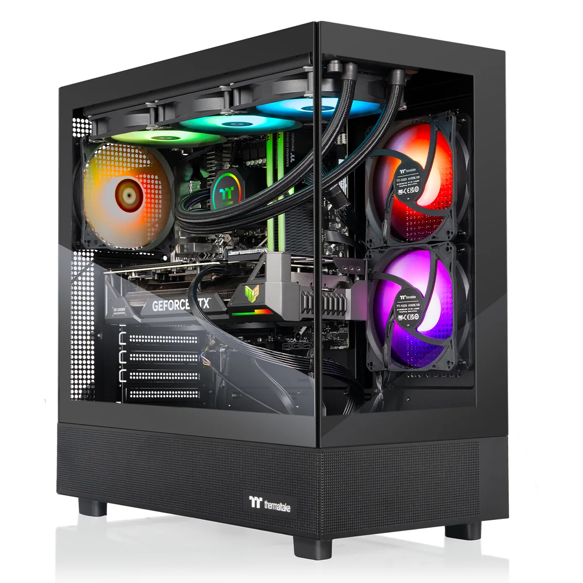 Thermaltake Thermaltake V27B-B850-57T-LCS gaming PC Ryzen 7 9800X3D RTX 5070 Ti 32GB DDR5 2TB NVMe — product photo