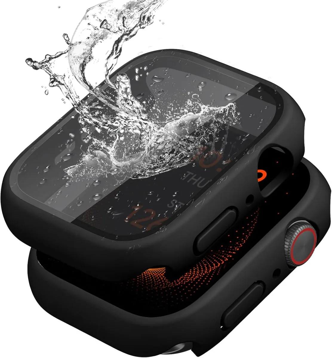 ETEIZU ETEIZU 2 Pack Privacy Case with Tempered Glass 44mm Black — product photo