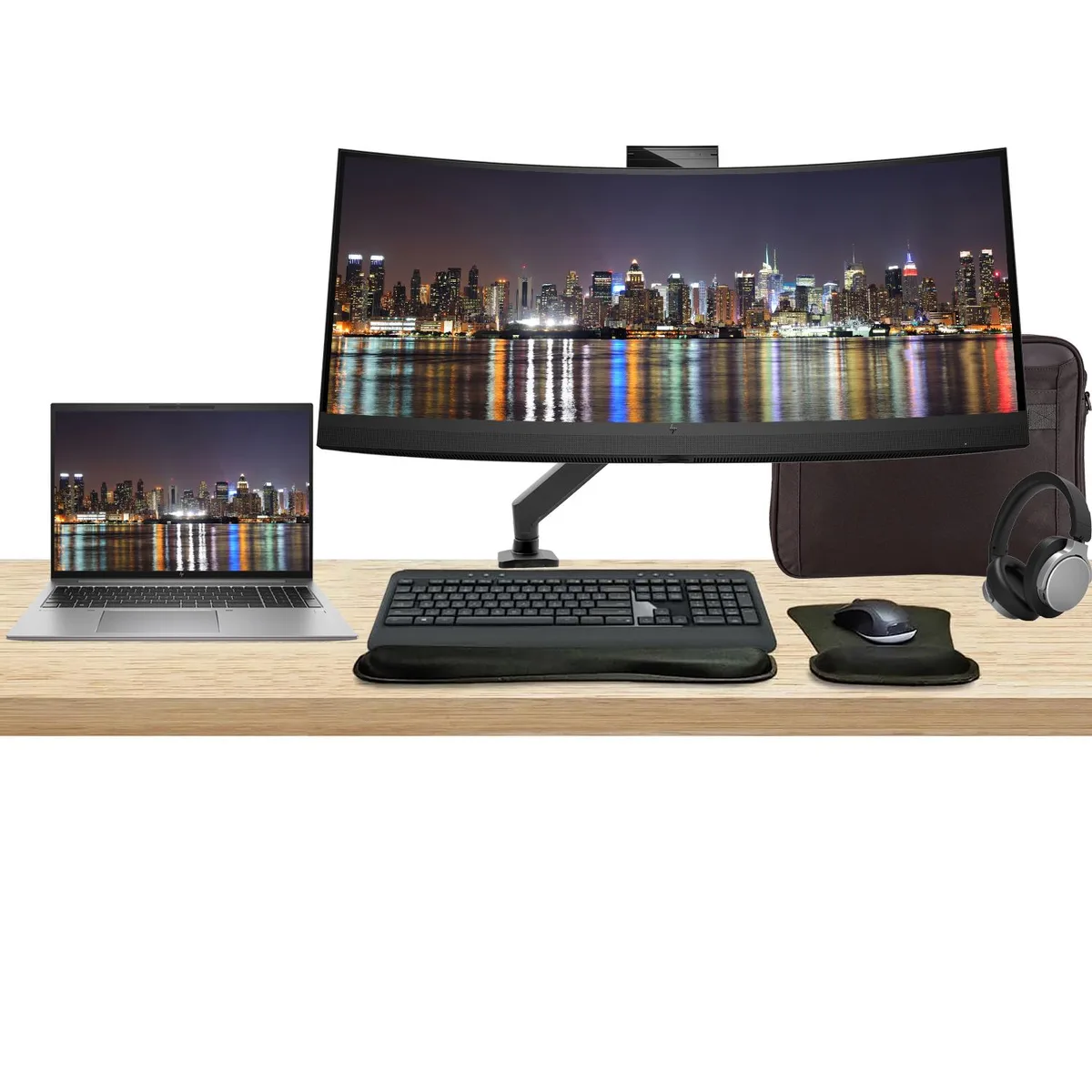 HP HP ZBook Firefly G10 16" i7 32GB 1TB T550 Z34c 34" MK540 Bundle — product photo