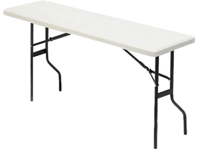 Iceberg Iceberg 65353 1200 Series Resin Folding Table 60x18x29 Platinum office furniture — product photo