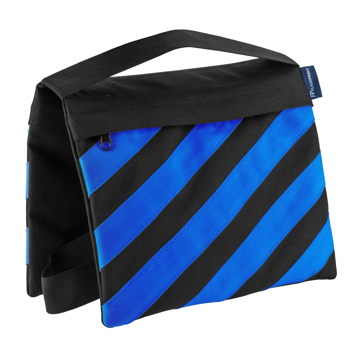 Flashpoint Brand Flashpoint Empty Saddle Sandbag 18 lb Blue &amp; Black Stripes — product photo