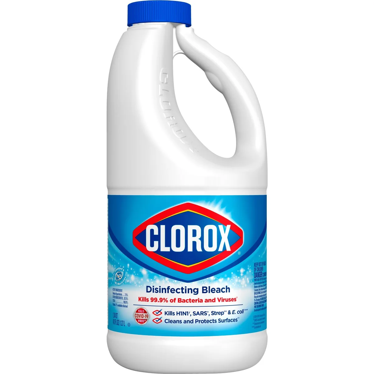 Clorox Clorox 32260CT Disinfecting Bleach 43 fl oz 6 Carton cleaning — product photo