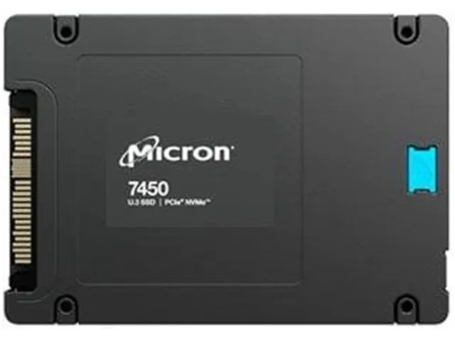 Micron Technology, Inc. Micron Technology, Inc. 7450 MAX MTFDKCC12T8TFS-1BC1ZABYY 12.8TB enterprise SSD — product photo