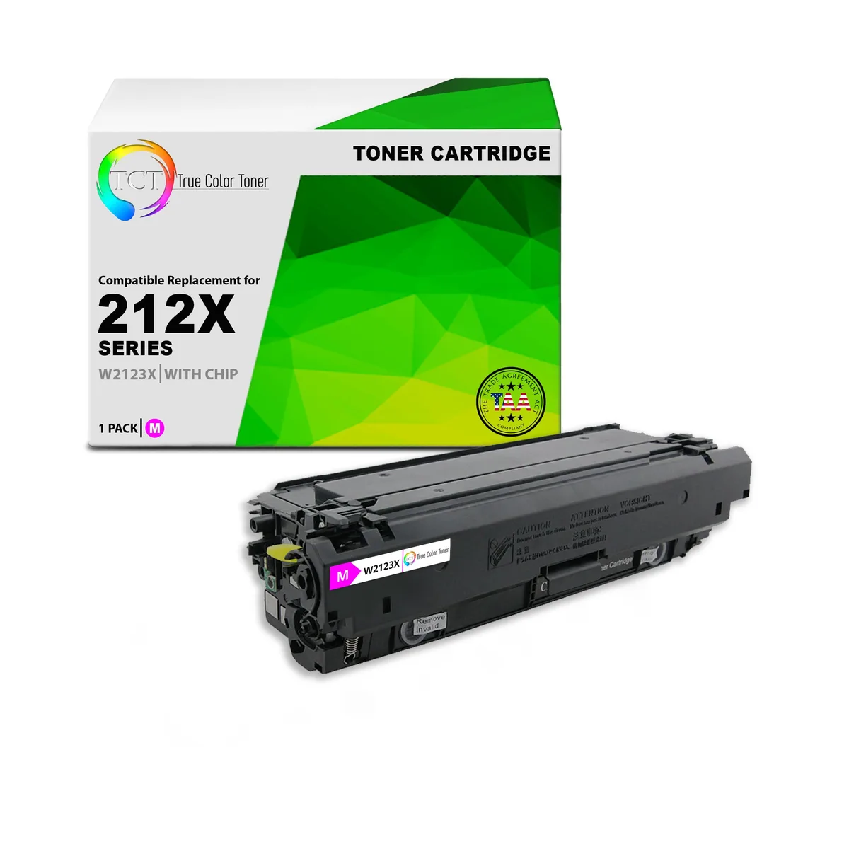 True Color Toner True Color Toner 212X W2123X Magenta High Yield Toner Cartridge 10000 Pages — product photo