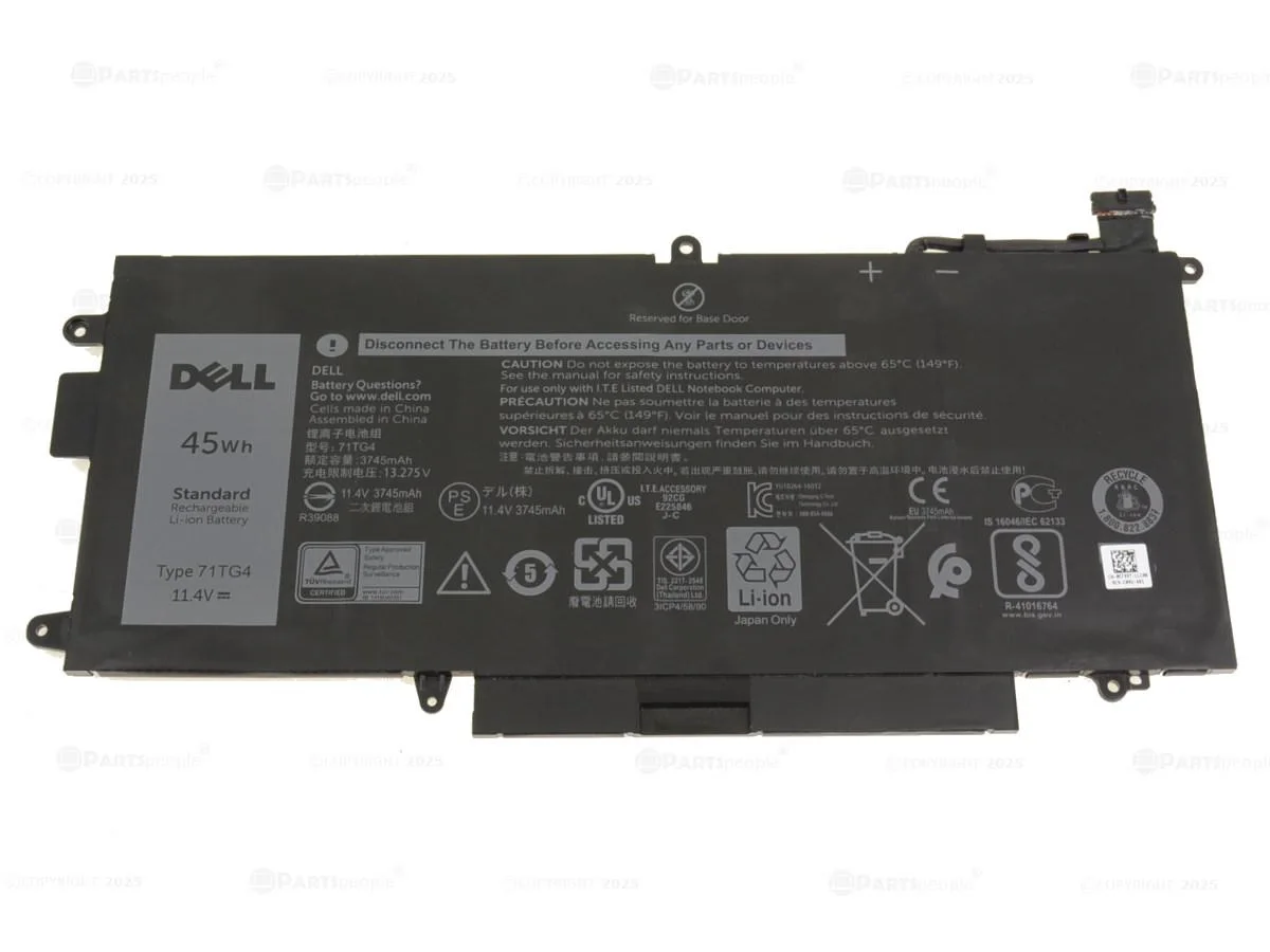 DELL DELL Latitude 7390 7389 5289 2-in-1 3-Cell 45Wh Laptop Battery 71TG4 — product photo