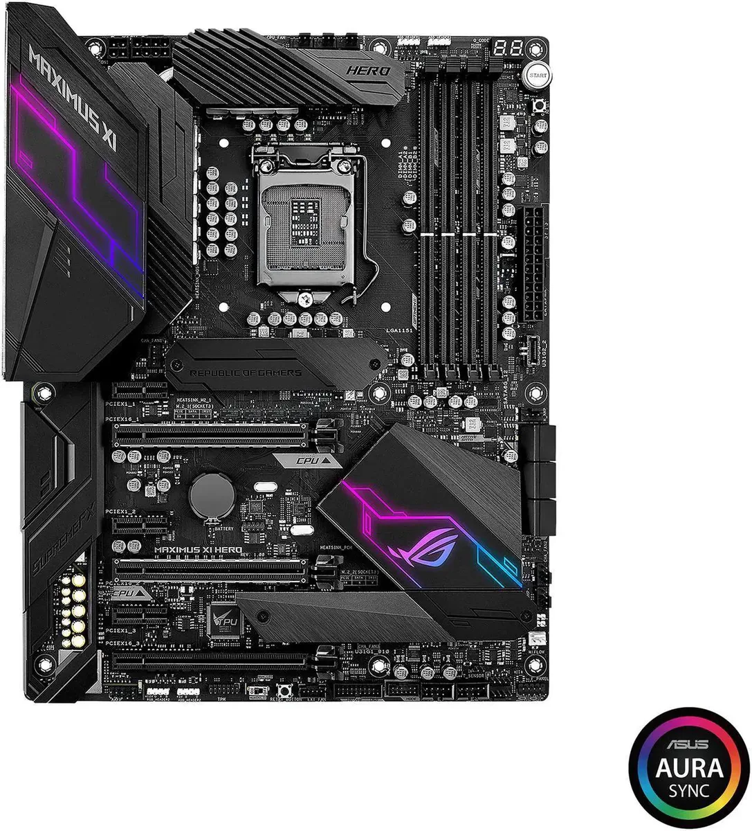 ASUS ASUS ROG Maximus XI Hero Intel Z390 motherboard 64GB DDR4 — product photo
