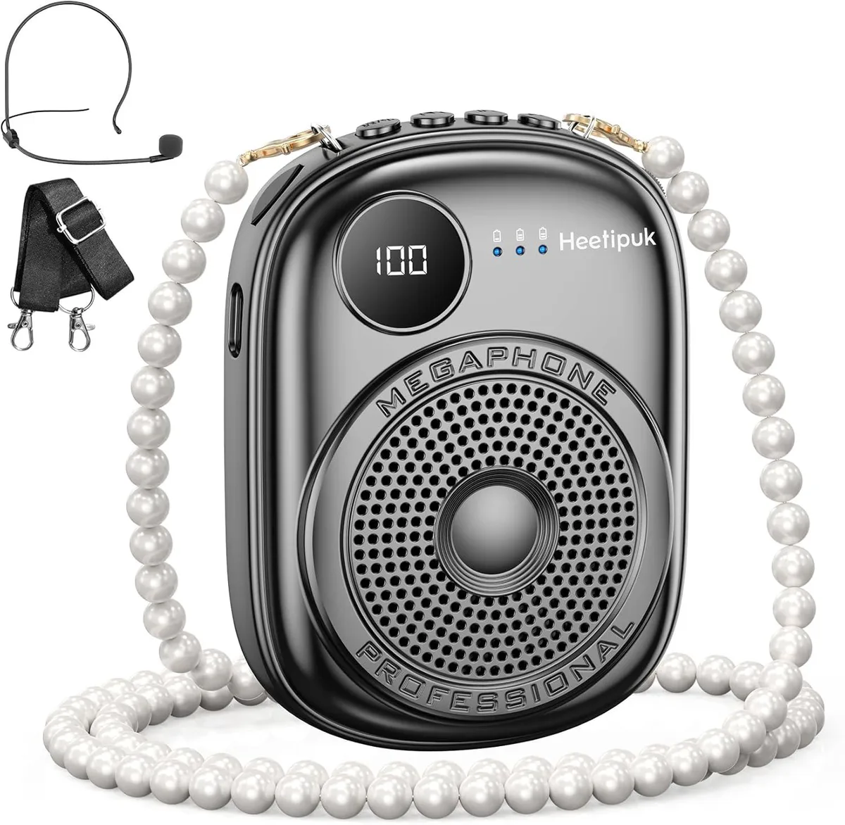 BFKK BFKK Portable Voice Amplifier Bluetooth 5.0 Black — product photo
